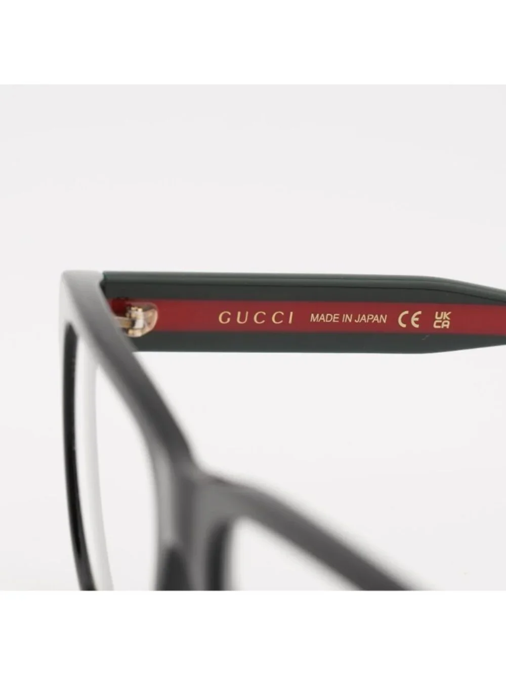 Gucci GG1870O 005 Eyeglasses Black/Red 56mm Square Frame
